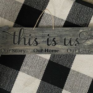 Home decor sign approx. 6x18